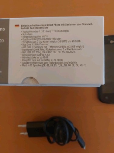 SENIORENSMARTPHONE AMPLICOMMS Powertel M9000 Mit SOS TASTE Touchscreen - Bild 4 von 5