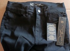 New DG2 Diane Gilman Pants Women Sz 0 Virtual Stretch Black Elastic Waist NWT