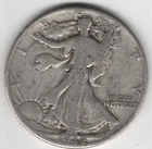 1942 P WALKING LIBERTY HALF DOLLAR 90% SILVER PHILADELPHIA .50¢ UNITED STATES
