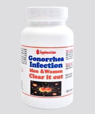 NATURAL HERBS FOR STI GONORRHEA WOMEN MEN - 100 NATURAL- 120 CAPS - MADE IN USA