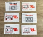 LOT OF 6 NINTENDO GAME & WATCH INSTRUCTION MANUALS ONLY Vintage