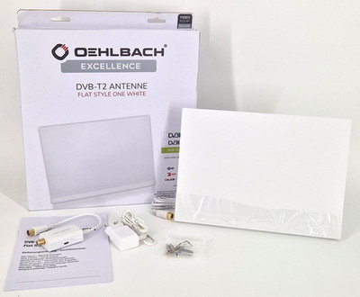 DVB-T2 HD Zimmerantenne Antenne Oehlbach Excellence Flat Style One White 17209
