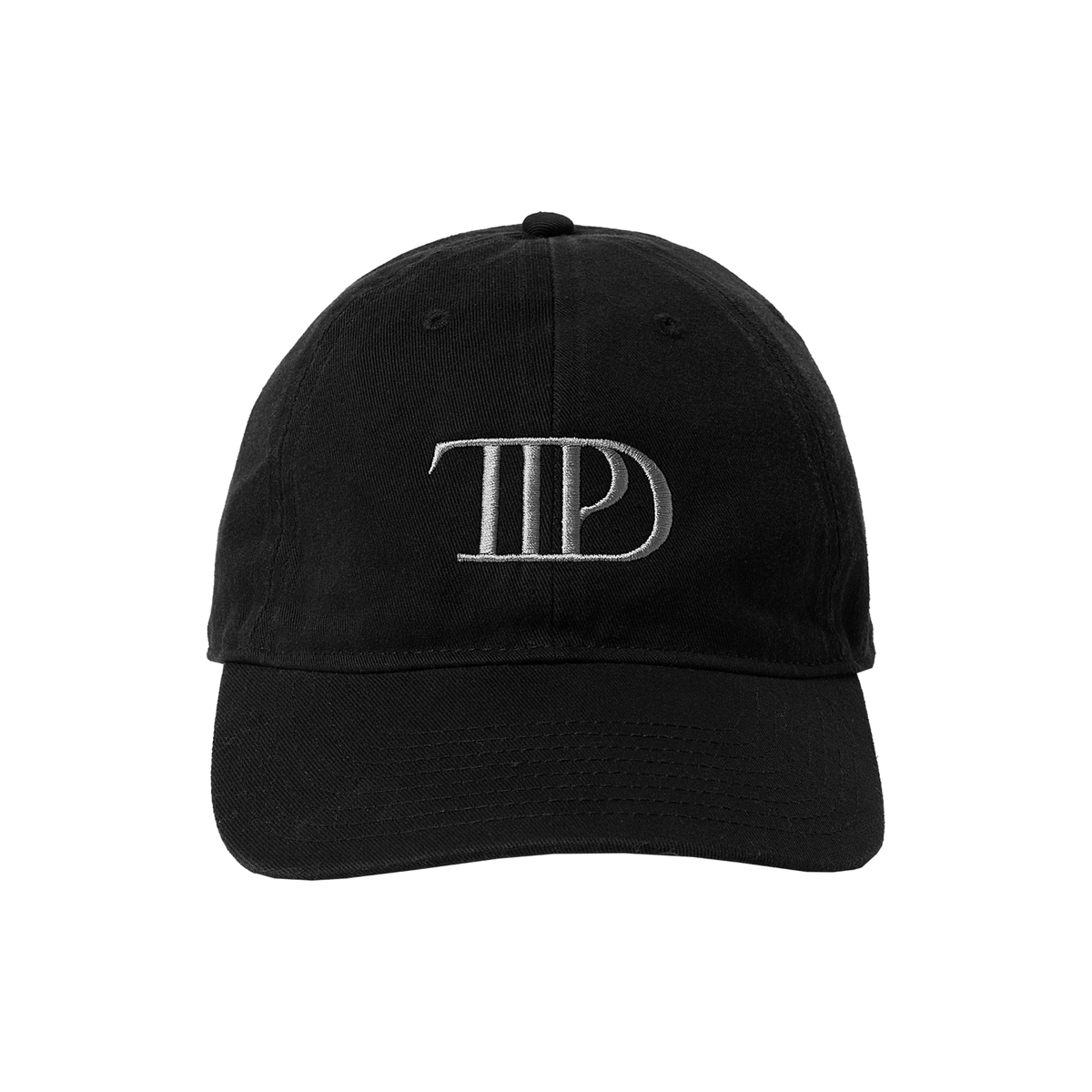 Swifty Eras TTPD Baseball Hat White w/Black Embroidery Free Friendship Bracelet Taylor Swift fan makes TTPD friendship bracelets main image 4