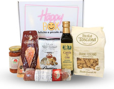 Cesti Natalizi  - Happy Box Con Prodotti Tipici Toscani E Umbri - Cesto Regalo G