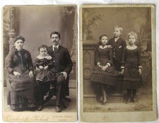 Vintage Cabinet Photographs of Family Children