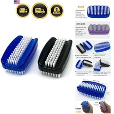 Nail Brush for Cleaning Fingernails 2 Sided Nylon Bristles Fingernail Brush f...