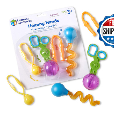 Learning Resources Helping Hands Fine Motor Tool Set Toy - Sensory Bin Sand