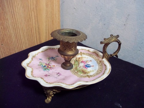 MEISSEN PORCELAIN H P 1763 CANDLE HOLDER #1618 - Picture 2 of 4
