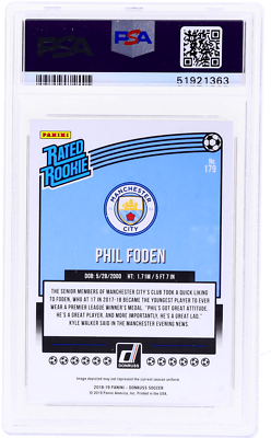 2018 Panini Donruss Phil Foden Press Proof Red #179 PSA 9 | eBay