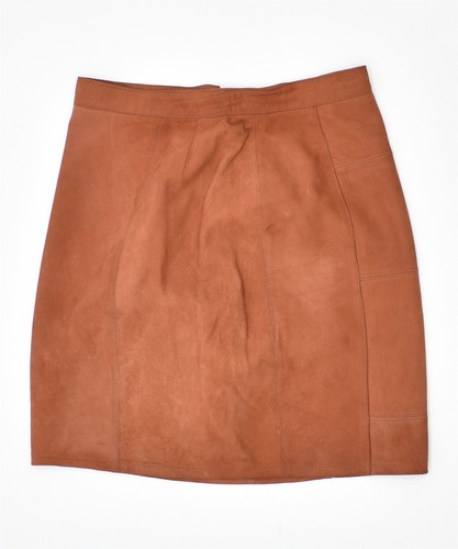 VINTAGE Womens Mini Skirt W26 Small Brown AJ20