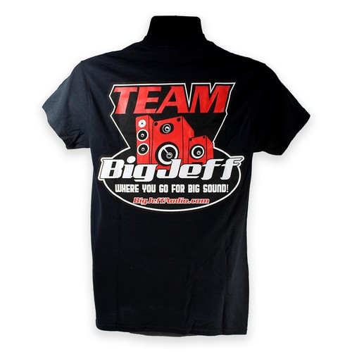 Camiseta oficial Big Jeff Audio 100% algodón negra con logotipo de Team Big Jeff - Imagen 2 de 2