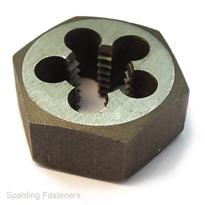 SPALDING FASTENERS Whitworth BSW Hexagon Die Nuts British Made Quality Re Threading Nuts 1/8"- 11/8