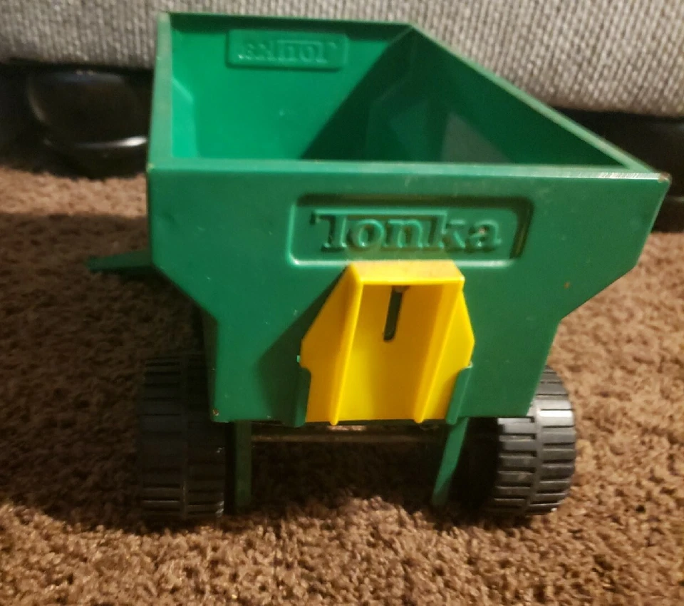 Vintage Tonka Big Green Pressed Metal XMB-975 Tractor & Trailer NICE! ORIGINAL! - Image 4 of 4