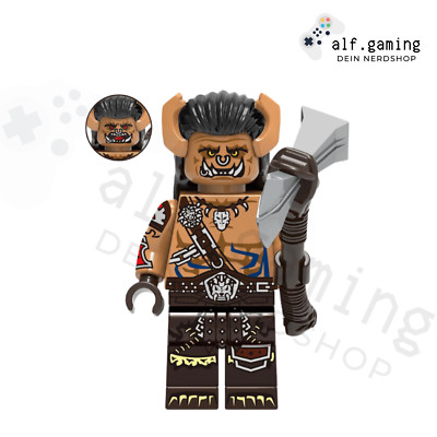 World of Warcraft WOW Orc Mini Figur MOC Custom Brick Block Klemm Bausteine