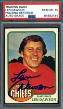 Len Dawson Cards, Rookie Card and Autographed Memorabilia Guide 37