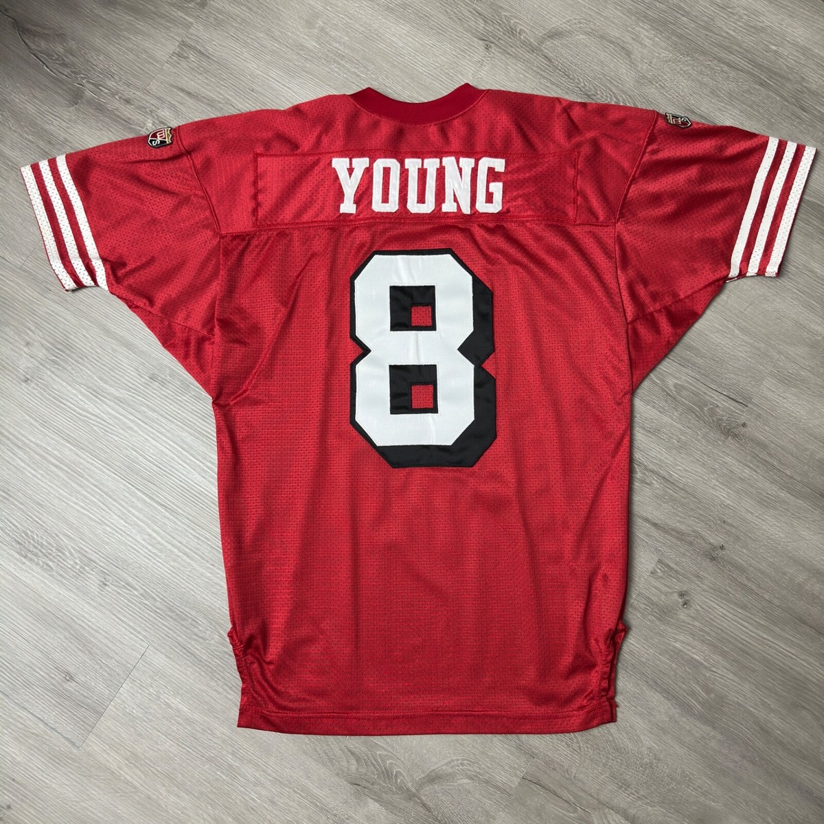 Authentic STEVE YOUNG San Francisco 49ers Jersey 48 XL Wilson | eBay