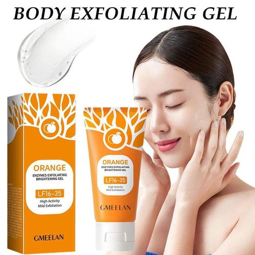 DE-50g Orange Enzyme Gesichtshautpeeling aufhellendes Peeling Gel für den ganzen - Photo 3/11