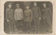 WW1 RPPC World War Soldiers Officers from various Fighting Units OFFICERS ALBUM