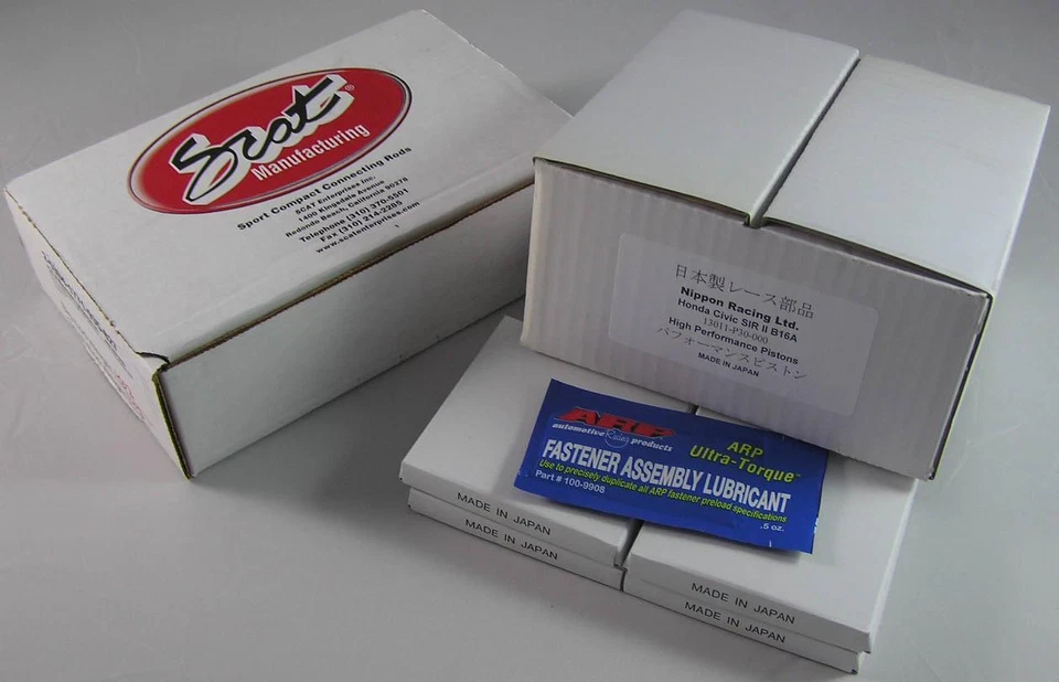 KIT BIELA PISTÓN SCAT NIPPON RACING HONDA P30 PISTONES B16 B20 JDM 84mm Foto 2 de 2