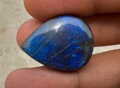 Blue Fire Spectrolite Ylamaa Finland, cabochon, Jewelry Making, Gift for Her