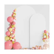 Wokceer Wedding Arch Cover 7.2FT, 6FT Spandex Fitted Wedding Arch Stand Cover...