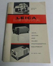 Leica Leicina, allied photography equipment catalog 36 1961