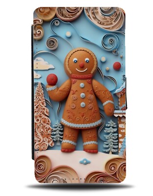 Frau Lebkuchen Mann Flip Geldbörse Etui Ingwer Brot Mann Frau Herr Weihnachten DA35