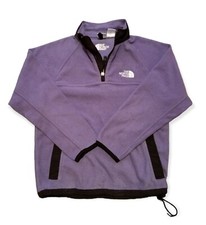 The North Face Youth Unisex Lavendar 1/2 zip up fleece jacket Size large