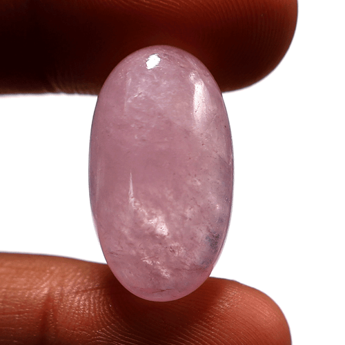 Piedra preciosa cabujón ovalada de alta calidad de 23,8 mm x 14 mm de morganita natural de 25,8 quilates sin tratar - Imagen 4 de 11