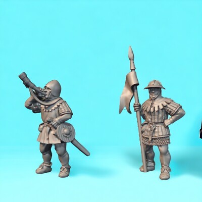 28mm Early C14th Men at Arms Command Wargames & Collectors Miniatures