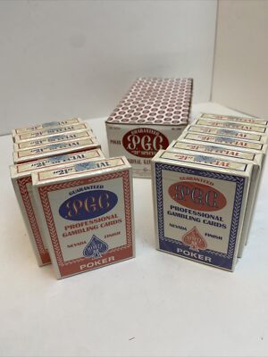PGC 21'' Special Poker SizeCards Set of 12 Nevada Finish Factory  Sealed.
