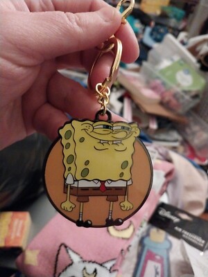 Spongebob Squarepants Meme Keychain Official Metal Keyring