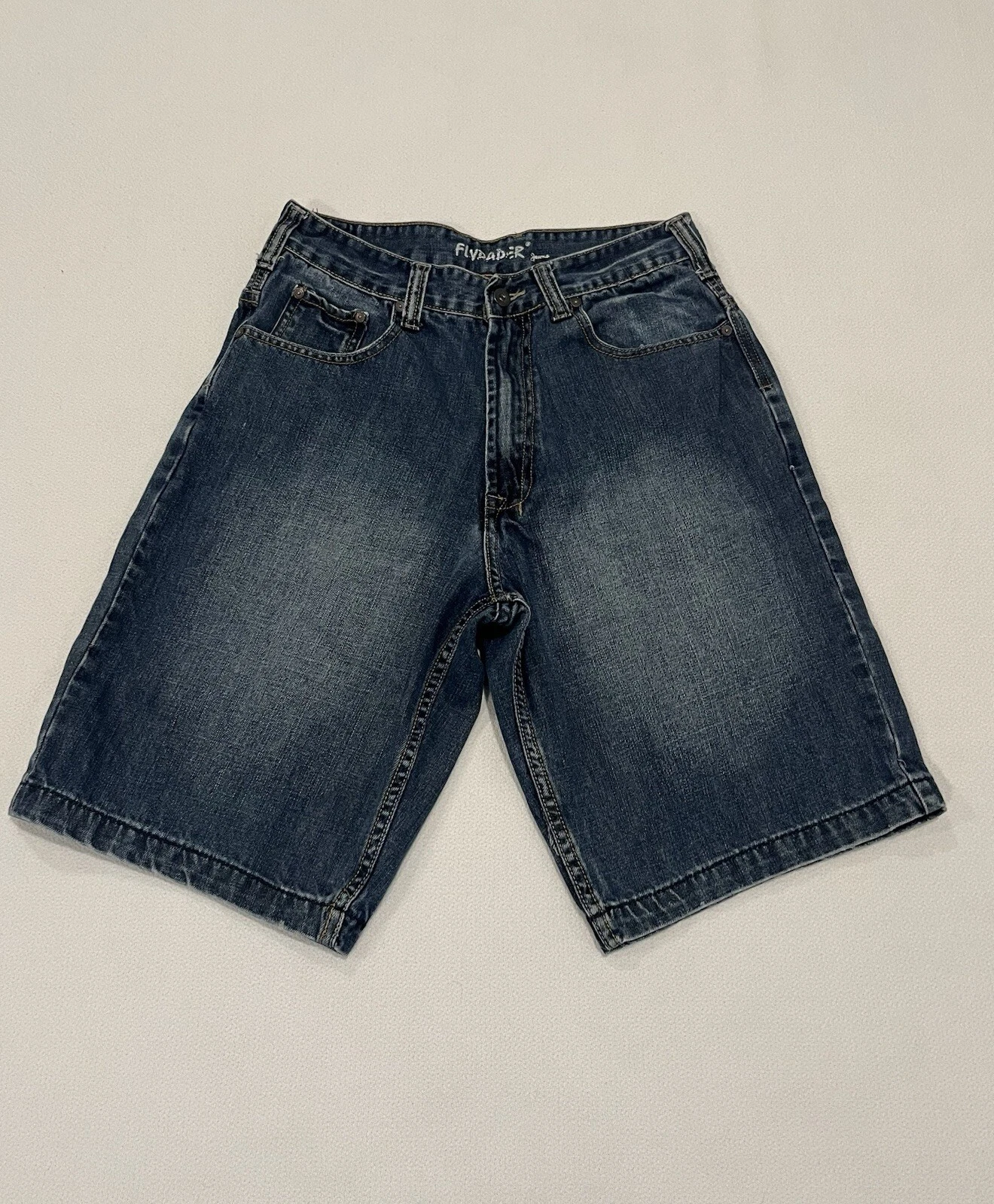 Flypaper Bermuda Blue Jean Shorts Men's Size 30 Pre Owned Shorts