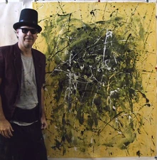 Jackson Pollock Inspired, painting,60”x48”Acrylic,Abstract,48extra Large, Modern