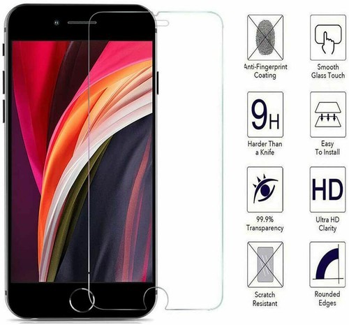 2 X Genuine Tempered Glass For Apple iPhone 7 X XS XR 15 16 14 13 12 11 Pro Max - Picture 2 of 6