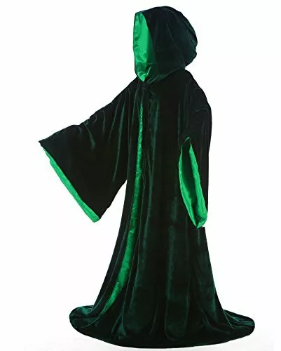 Samtkleid Halloween Mantel schick Cosplay Kostüm - Bild 12 von 39
