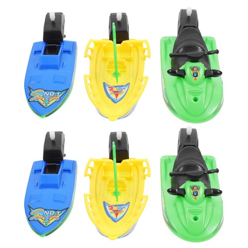 6 Set Badespielzeugboote Plastikboote Spielzeug Segelboot Bad-Spielzeugboot DE - Bild 7 von 10