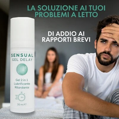 Ritardante + Lubrificante a base acqua gel intimo sessuale vaginale anale