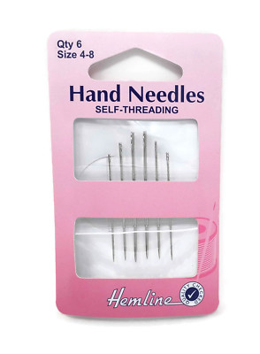 Saum Hand Nähen Selbsteinfädeln Nadeln Größe 4-8