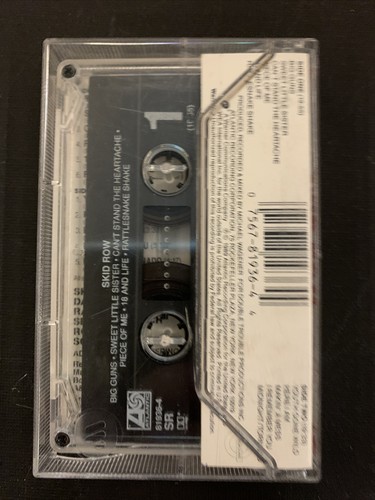 Skid Row Self Titled Cassette 1989 Youth Gone Wild 18 and Life Sebastian Bach - Picture 4 of 5
