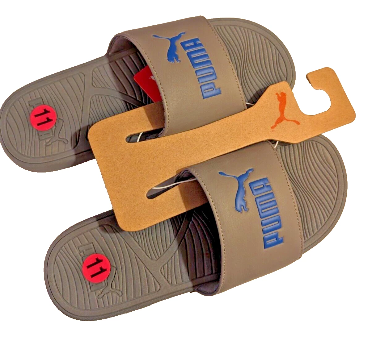 Puma Ciabatta Uomo S Cool Cat Grigio Antracite Zaffiro Royal Taglia 11