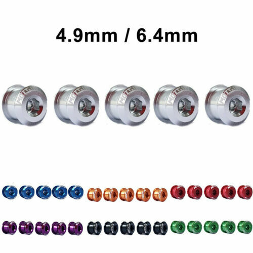 Viti Per Corona Tune 10 Pezzi + 5 Dadi – Argento, Alluminio 7075T6, NOS – Adatte A Tutti I Tipi Di Bici