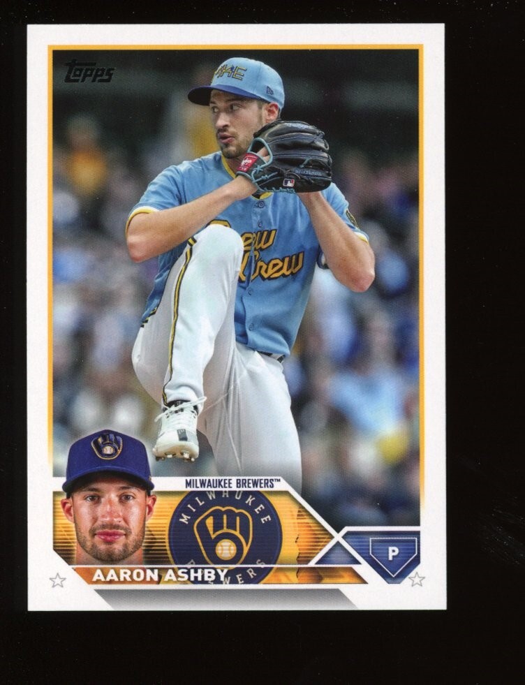 2023 Topps Series 1 281 Aaron Ashby Milwaukee Brewers BASE BASEBALL