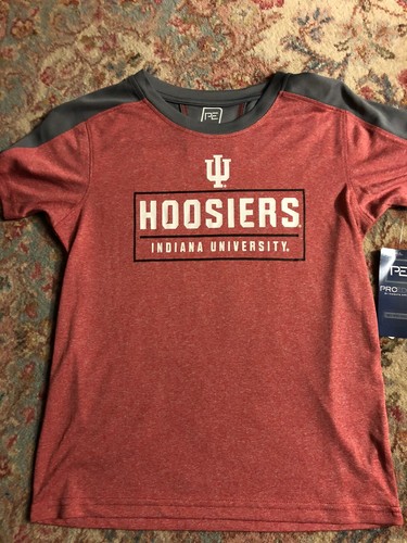 INDIANA UNIVERSITY HOOSIERS BOYS Large SIZE 12/14 NWT SHIRT - Picture 4 of 11