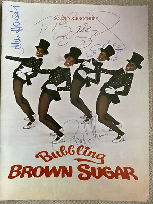Bubbling Brown Sugar signiertes Souvenirprogramm Billy Daniels - Statton Delmar