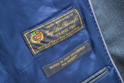 Hackett Loro Piana Travel Pro 100% Wool Blazer Sport Coat Size 50/L - Picture 7 of 20