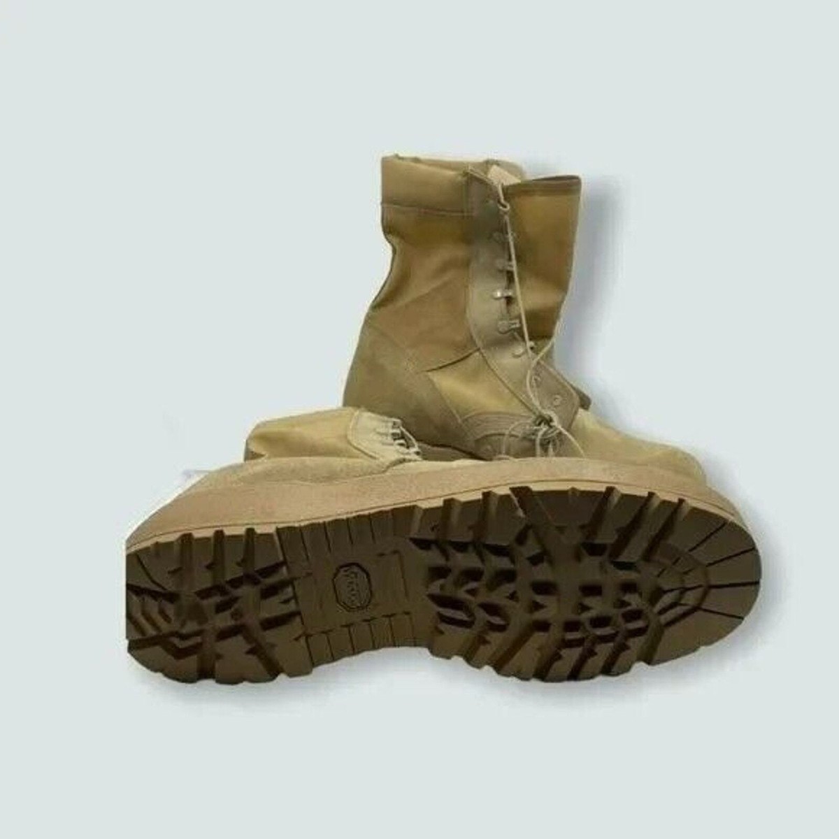 Mcrae Mens Combat Military Boots Desert Tan Round TOE 15.5  display picture 2