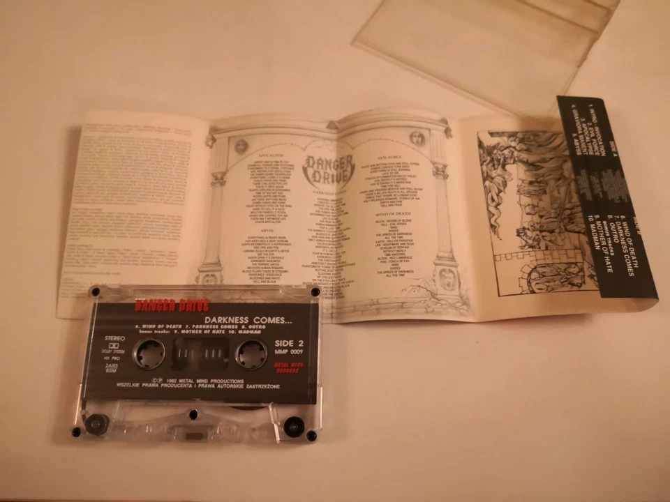 Danger Drive - Darkness Comes... cassette MC Armagedon Betrayer Violent Dirge - Image 4 of 4