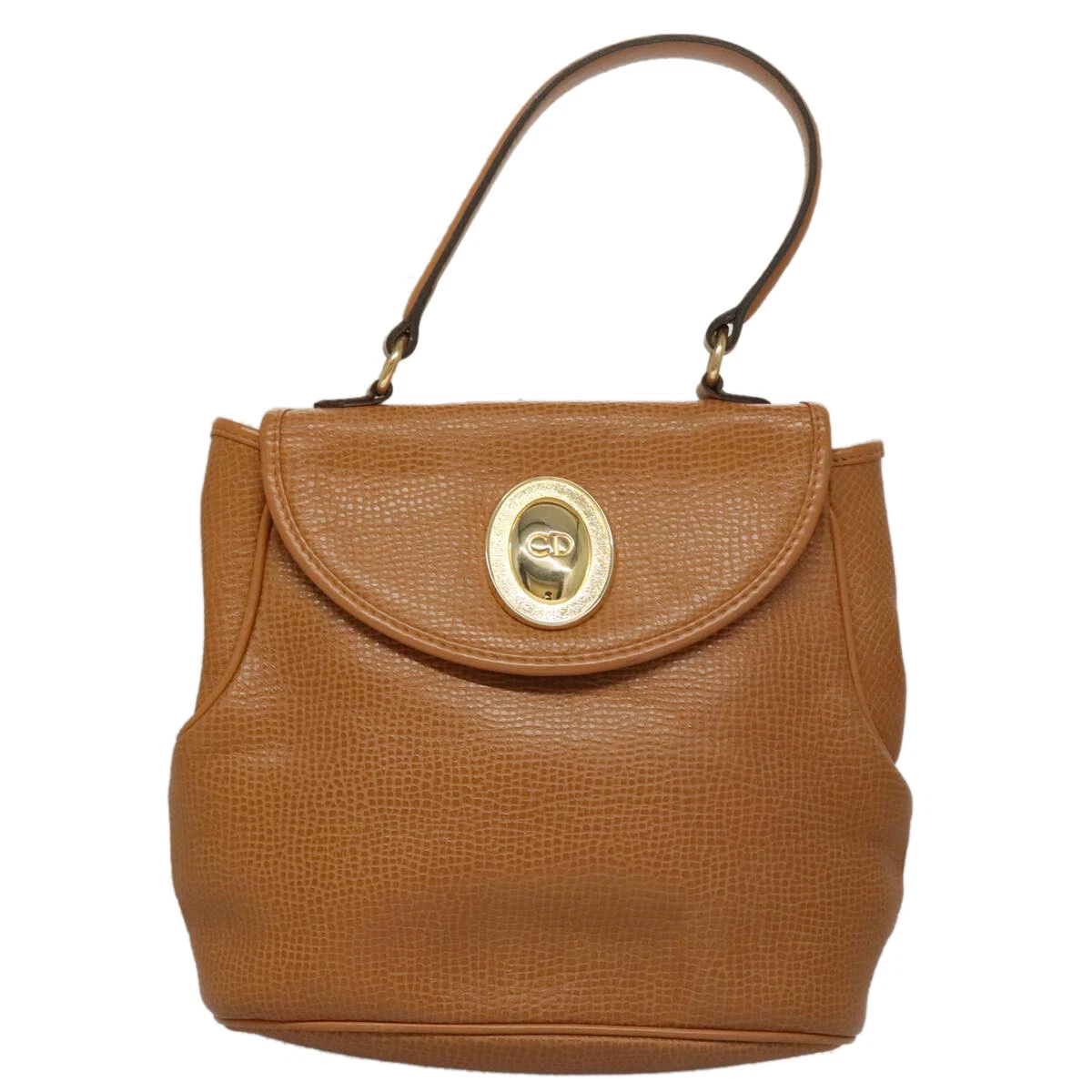 Sac à main Dior en cuir marron authentique