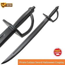 Pirate Wooden Cutlass Sword Practice Theater Training Halloween Cosplay